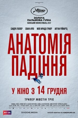 Фільм «Анатомія падіння» (2023) дивитись онлайн українською